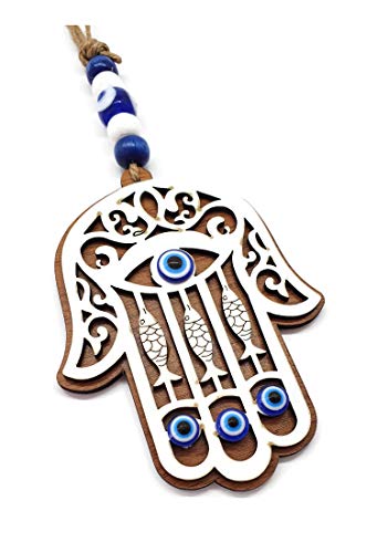 MYSTIC JEWELS By Dalia- Design Haus Segment, Hand der Fatima mit türkischem Auge zur Wand und Vermeidung von bösen Augen in Ihrem Zuhause von MYSTIC JEWELS
