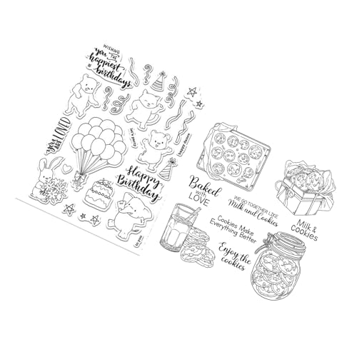 2 Blatt Alles Gute Zum Geburtstag Thema, Klarer Gummistempel, Blumen, Beste Wünsche, Vintage, Transparente Silikonsiegel, Stempel Für Journaling 2 Blatt Alles Gute Zum Geburtstag Thema, Klarer Gummistempel, Blumen, Beste Wünsche, Vintage, Transparente Silikonsiegel, Stempel Für Journaling von MYSUNBAR