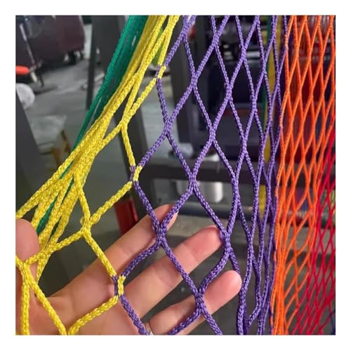 MYTGHBF Mehrfarbiges Sicherheitsseilnetz für Kinder, Sicherheitsnetz, knotenloses Zaunschutznetz, dekoratives Netz für Außenterrassen(3x10m/10x33ft) von MYTGHBF