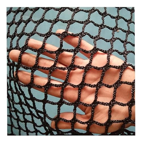 MYTGHBF Sicherheitsnetz, Schwarzes Anti-Fall-Netz, Dekoratives Netz, Dachbodennetz, 4 Mm/4 cm, Balkon-Sicherheitsseilnetz, Kletternetz für Kinder(2x2m/7x7ft) von MYTGHBF