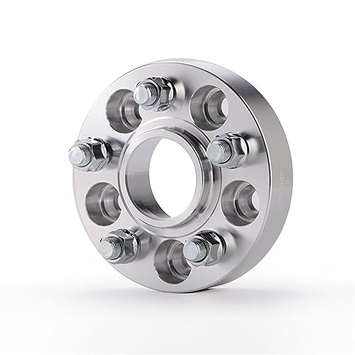 MYVPRO Auto Rad Distanzscheiben Spurverbreiterung PCD 5x114,3 CB 67,1mm Für Maserati Für Quattroporte Für Alfieri Für Ghibli Für Levante 2 Stück Radschrauben (Größe : Silver Spacer 20mm) von MYVPRO