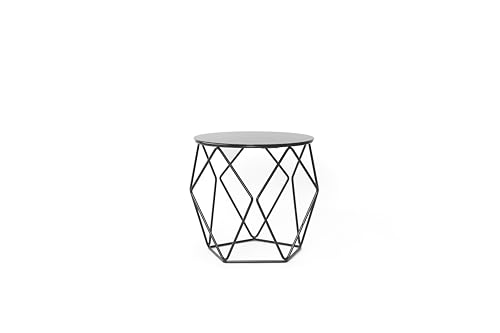 MYWIRE® Couchtisch Sanna - 2er Set (Einzel Groß, Schwarz - Metallplatte) von MYWIRE
