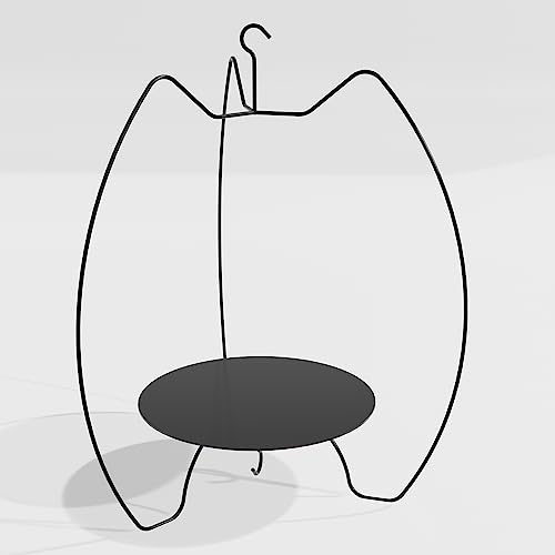 MYWIRE® Exquisite Blumenampel ISEL (Graphitschwarz) aus Metall - Blumentopf zum Aufhängen für innen und außen, Hängeampel - Hängetopf – hergestellt in Österreich von MYWIRE