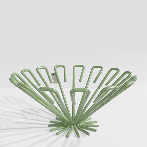 MYWIRE® Premium Obstschale aus Metall „GUSEN“ (GUSEN 2 Resedagrün) von MYWIRE