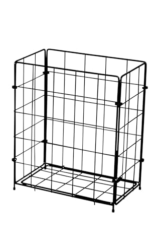 MyWire® Wäschekorb aus Metall - LECH - Mülleimer aus Metall Gitterkorb Abfallkorb (Graphitschwarz) 20 Liter von MYWIRE