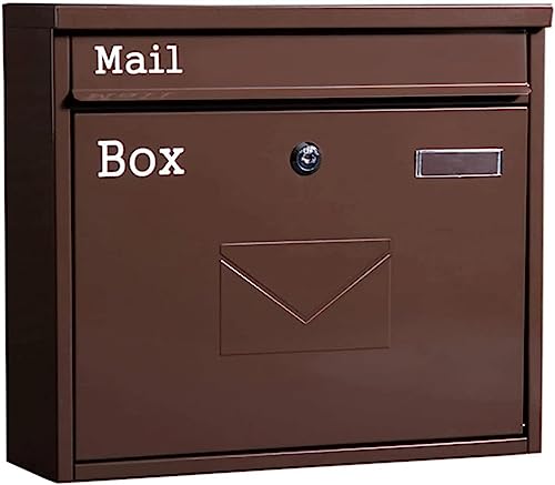 Briefkasten, Briefkasten-E-Mail-Empfehlungsbriefkasten, europäischer Villa-Briefkasten, wandmontierter Zeitungs- und Zeitschriftenbriefkasten im Freien, wasserdichter, großer Briefkasten mit Retro-Sch Briefkasten, Briefkasten-E-Mail-Empfehlungsbriefkasten, europäischer Villa-Briefkasten, wandmontierter Zeitungs- und Zeitschriftenbriefkasten im Freien, wasserdichter, großer Briefkasten mit Retro-Sch von MYXJX