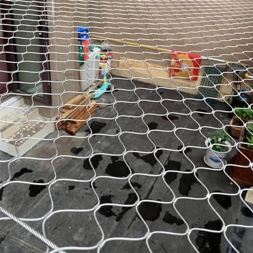 Drahtgeflecht, 1,5 mm flexibles Seilgeflecht, Sicherheitsnetz for Balkon-Absturzsicherungsnetz in großer Höhe, Absperrzaun for Tiere und Geflügel(1.5x8m) von MYXJX