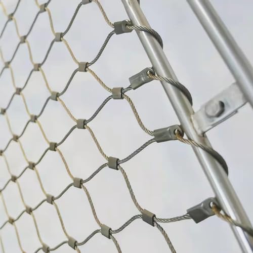 Drahtgeflecht, Gewebtes Drahtnetz, Geländer-Treppenschutznetz, Netz, Gartennetz, Sicherheitsnetz, Haustierzaun for den Balkon(B,Mesh 20cm) von MYXJX