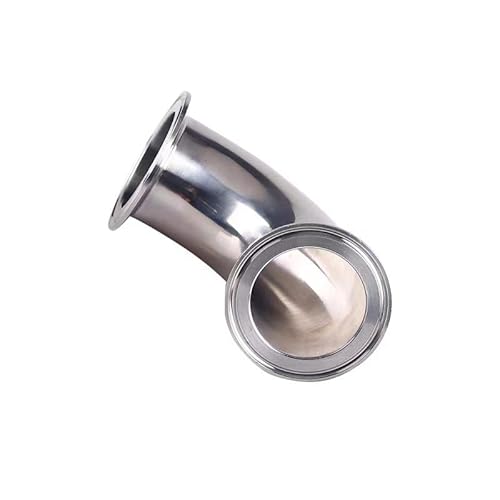 Edelstahl-Winkelstück, 1 stück,5 "2" 2, "3" 3, "4" Tri Clamp 304 Edelstahl 45 Grad ellenbogen Sanitär Rohr Fitting Hause Brauen(Tube OD 38mm) von MYXJX
