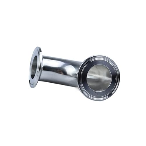 Edelstahl-Winkelstück, 1 stück,5 "2 ” 3 4 Tri Clamp X 38mm 51mm 91mm 102mm Rohr OD 304 Edelstahl 90 Grad(38mm x ferrule 50.5) von MYXJX