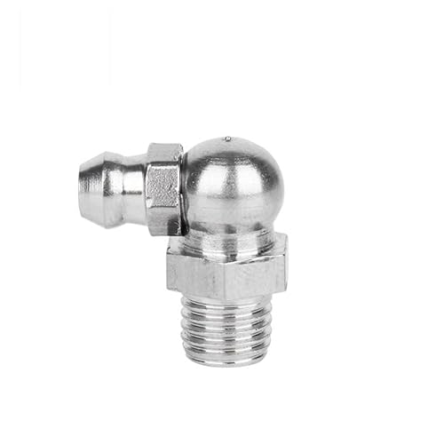 Edelstahl-Winkelstück, 1 stück M5 M6 M8 M10 M12 M14 M16 Außengewinde 304 Edelstahl Gerade Ellenbogen Typ Öl Zerk Fett Nippel rohr Rohr Fitting(M10x1 90 Degree) von MYXJX