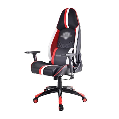 Gaming-Stuhl, Bürostuhl Memory Foam Gamichair Einstellbarer Neigungswinkel 4D-Armlehne Ergonomischer Computer-Reclinioffice-Stuhl aus Leder mit hoher Rückenlehne Gaming-Stuhl, Bürostuhl Memory Foam Gamichair Einstellbarer Neigungswinkel 4D-Armlehne Ergonomischer Computer-Reclinioffice-Stuhl aus Leder mit hoher Rückenlehne von MYXJX