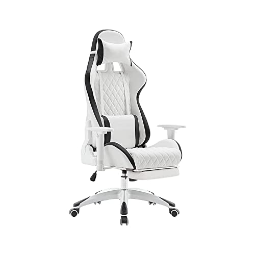 Gaming-Stuhl, Gamichair Racioffice Ergonomischer Computerstuhl mit hoher Rückenlehne, Schreibtischstuhl aus Pu-Leder mit Kopfstütze und Lordosenstütze, Fußstütze, ergonomische Videospielstühle/B(D) Gaming-Stuhl, Gamichair Racioffice Ergonomischer Computerstuhl mit hoher Rückenlehne, Schreibtischstuhl aus Pu-Leder mit Kopfstütze und Lordosenstütze, Fußstütze, ergonomische Videospielstühle/B(D) von MYXJX