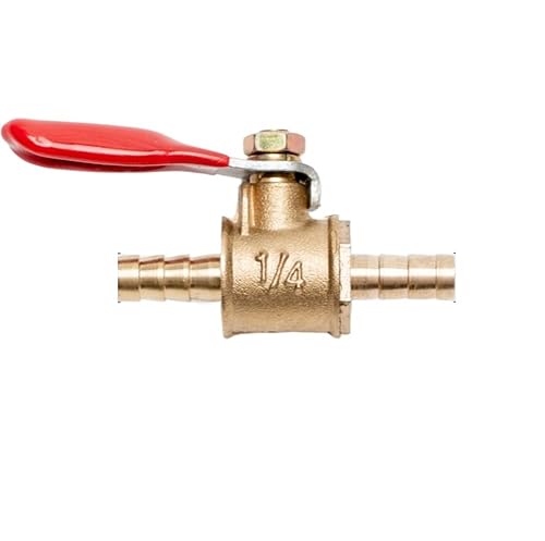 Kugelhahn, 1 STÜCK 1/8 "1/4" 3/8 "1/2" Messing Kleiner Kugelhahn Innen-/Außengewinde Ventilverbinder Joint Kupferrohrverschraubung(8mm) von MYXJX