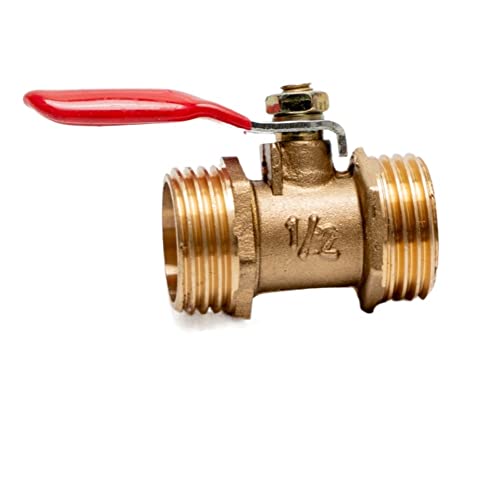 Kugelhahn, 1 STÜCK 1/8 "1/4" 3/8 "1/2" Messing Kleiner Kugelhahn Innen-/Außengewinde Ventilverbinder Joint Kupferrohrverschraubung(As Picture9) von MYXJX