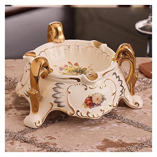 MYXJX Aschenbecher, Luxuriöser, exquisiter, handbemalter Aschenbecher aus Keramik gegen Flugasche, dekoratives Ornamentgeschenk for Weihnachten und Halloween MYXJX Aschenbecher, Luxuriöser, exquisiter, handbemalter Aschenbecher aus Keramik gegen Flugasche, dekoratives Ornamentgeschenk for Weihnachten und Halloween von MYXJX