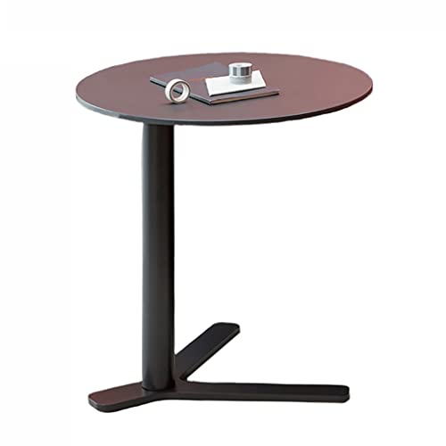 MYXJX Beistelltisch, Runder Nachttisch fürs Schlafzimmer, Mini-Ecktisch, Milchtee-/Dessert-/Cafétisch(Black,40x63cm) von MYXJX