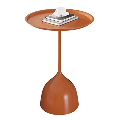 MYXJX Beistelltisch, Schlafzimmer-Nachttisch, multifunktionaler Freizeittisch, Blumentisch, Regal(Orange,53.5X65CM) von MYXJX