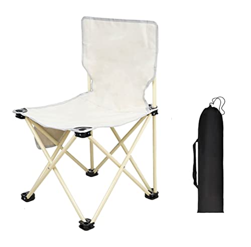 MYXJX Campingstuhl, Tragbarer Klappstuhl for Camping, Rasen und Outdoor-Aktivitäten – Leichter Sitz mit Rückenlehne for Freizeit, Angeln und Kunstskizzen(51.5 * 33 * 33cm) von MYXJX