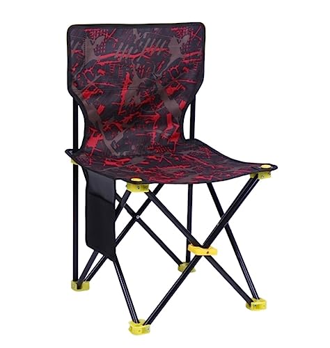 MYXJX Campingstuhl, Ultraleichter tragbarer Klappstuhl – zusammenklappbarer Rasen- und Campingstuhl for Outdoor-Abenteuer(Blu,38 * 65cm) von MYXJX