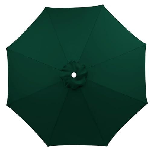 MYXJX Ersatz-Sonnenschirmbezug, 2M/2,7M/3M+6 Arme/8 Arme Ersatz-Sonnenschirm-Stoffbezug for Gartenschirm, nur Baldachin(Dark Green,3m/6 Rib) von MYXJX
