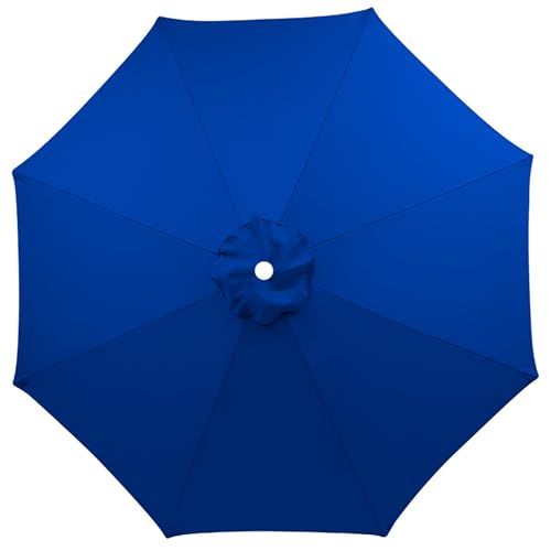 MYXJX Ersatz-Sonnenschirmbezug, 2M/2,7M/3M+6 Arme/8 Arme Ersatz-Sonnenschirm-Stoffbezug for Gartenschirm, nur Baldachin(Treasure Blue,3m/8 Rib) von MYXJX
