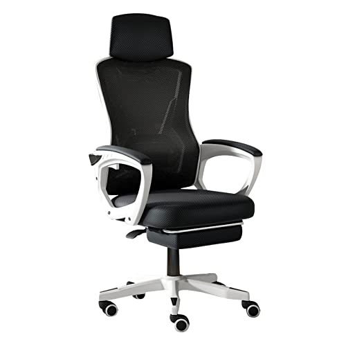 MYXJX Gaming-Stuhl, Bürostuhl, Ergonomischer Bürostuhl, Computerstühle mit hoher Rückenlehne und um 90 ° hochklappbarer Armlehne, Verstellbarer, atmungsaktiver Netzstuhl for das Home Office von MYXJX