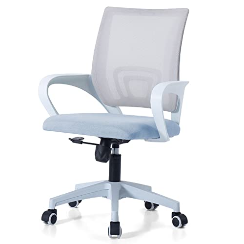 MYXJX Gaming-Stuhl, Bürostuhl Einfacher Bürostuhl Ergonomischer Stuhl Bürostuhl Lift Konferenzstuhl Drehbarer Computerstuhl Home Einfach/Grau(Turquoise) von MYXJX