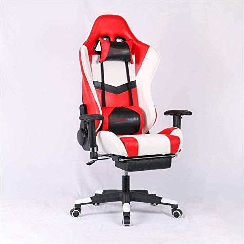 MYXJX Gaming-Stuhl, Computer-Gamichairs Gamichair Racioffice Computer-Videostuhl mit hoher Rückenlehne, ergonomisch/Rot/70 * 70 * 127Cm(Red) von MYXJX