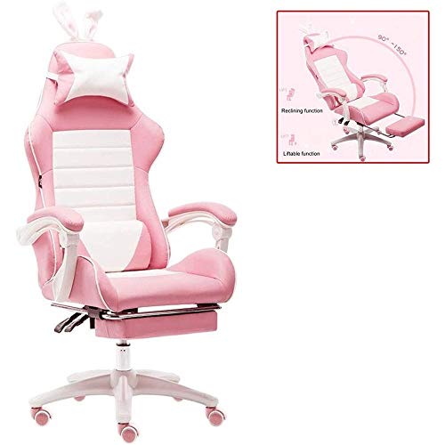 MYXJX Gaming-Stuhl, Ergonomischer Gamichair Racistyle höhenverstellbarer PC-Computerstuhl mit hoher Rückenlehne, Kopfstütze und Lordosenstütze, Chefsessel MYXJX Gaming-Stuhl, Ergonomischer Gamichair Racistyle höhenverstellbarer PC-Computerstuhl mit hoher Rückenlehne, Kopfstütze und Lordosenstütze, Chefsessel von MYXJX