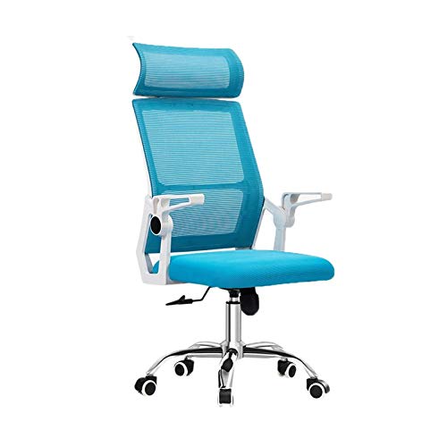 MYXJX Gaming-Stuhl, Gamichair, Home Office Reclinichairs Einfach zu installierender Bürostuhl Arbeitszimmer Schlafzimmer Schreibtischstühle Drehbare Schreibtischstühle/Grau(Blue) von MYXJX