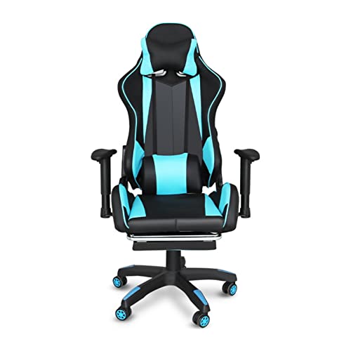 MYXJX Gaming-Stuhl, Gamichairs Ergonomischer Bürostuhl, Drehstuhl for Computer und Schreibtisch mit hoher Rückenlehne, Fußstütze, Armlehne und Kopfstütze for Erwachsene MYXJX Gaming-Stuhl, Gamichairs Ergonomischer Bürostuhl, Drehstuhl for Computer und Schreibtisch mit hoher Rückenlehne, Fußstütze, Armlehne und Kopfstütze for Erwachsene von MYXJX