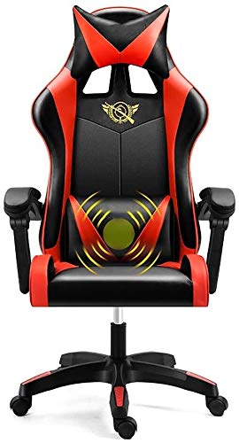 MYXJX Gaming-Stuhl, Gamiseats, Home Computer Bürostuhl Gamie-Sports Stuhl Ergonomischer Reclinilift Swivel/D/a(Red,A) von MYXJX