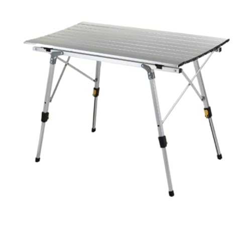 MYXJX Klapptische, Robuster, klappbarer Picknicktisch aus Aluminiumlegierung – höhenverstellbarer Campingtisch for den Außenbereich(90 * 53cm) von MYXJX