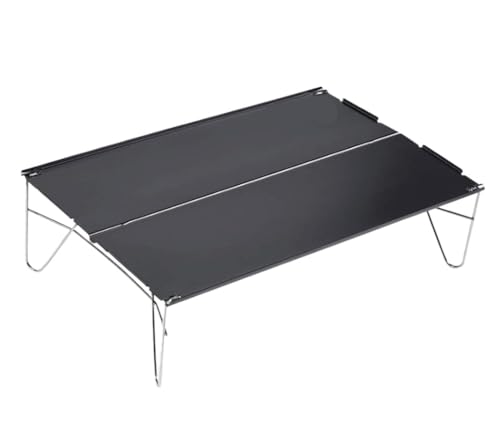 MYXJX Klapptische, Tragbarer, klappbarer Picknicktisch – Mini-Campingtisch mit Aluminiumbeinen for den Außenbereich von MYXJX