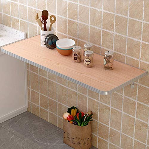 MYXJX ausklappbarer Schreibtisch, Klappbarer Wandschreibtisch, weiß, 100 x 30 cm, Faltbarer Büro-Computer-Arbeitsplatz for die Integration von Schminktisch und Schrank zu Hause(100x40cm) von MYXJX