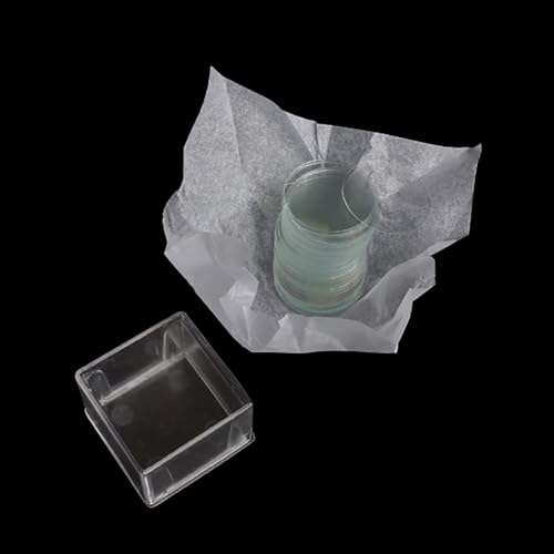 Objektträger, 100 stücke Transparent Folien Deckgläser 20x20mm for Mikroskop(Square 10mmx10mm) von MYXJX