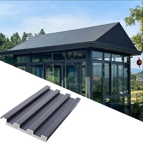 Polycarbonat-Dachplatten, 1 2 5 Stück Wellblech-Dachplatten, Allwetter-Dachverkleidung, winddichte Platte, anpassbar(1pc,L 1.3m/4.3ft) von MYXJX