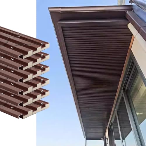 Polycarbonat-Dachplatten, Dachbahnen 2,6-4,9 Fuß lange Dachboden-Markisen-Abdeckplatten, 6 Stück robuste wasserdichte Dachziegel(L 0.9m/3ft) von MYXJX