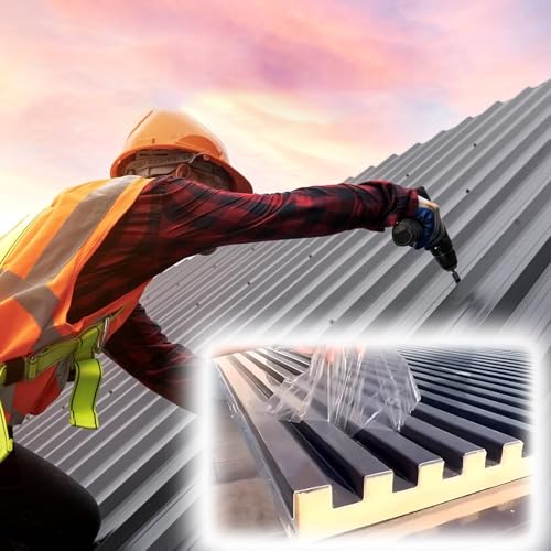 Polycarbonat-Dachplatten, Dachbahnen Wasserdichte Wellblechdachbahnen, verdickte Deckenplatten Blechdachabdeckung(L 3.3m/129.9in) von MYXJX