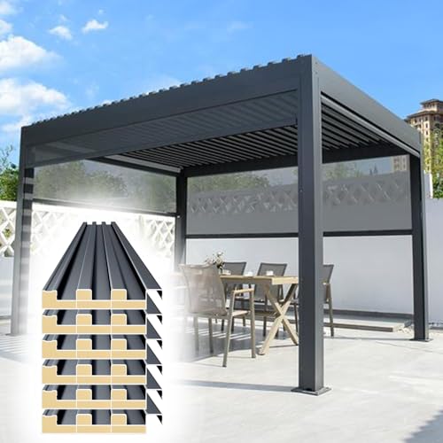 Polycarbonat-Dachplatten, Dachplatten, 6 Stück Metalldachplatten for Pergola im Freien, verdickte Polycarbonat-Dachverkleidungsplatte(L 0.9m/3ft) von MYXJX
