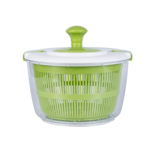 Salatschleuder, Salatschleuder, Gemüse-Dörrgerät, Salat-Entleergerät for zu Hause, großer Küchen-Abtropfkorb, manueller Dörrgerät for getrocknete Grüns, Gemüse-Abtropfgerät von MYXJX
