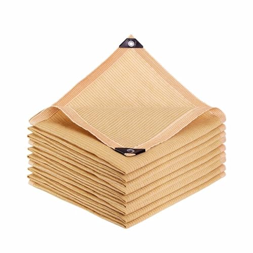 Sonnensegel, Gewächshausabdeckungen Beschattungsrollos Windschutz, Sonnenschutz-Schattentuchnetz Mesh-Plane 95% UV-beständiges Netz(4x7m/13.1x22.9ft) von MYXJX