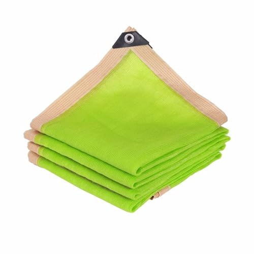 Sonnensegel, Schattentuch, 90% fruchtgrünes Sonnenschutznetz, Sonnenschutz for das Dach des Wintergartens, strapazierfähige Schattenplane aus Netzgewebe mit verstärkten Ösen(2x2m/6.56x6.56ft) von MYXJX