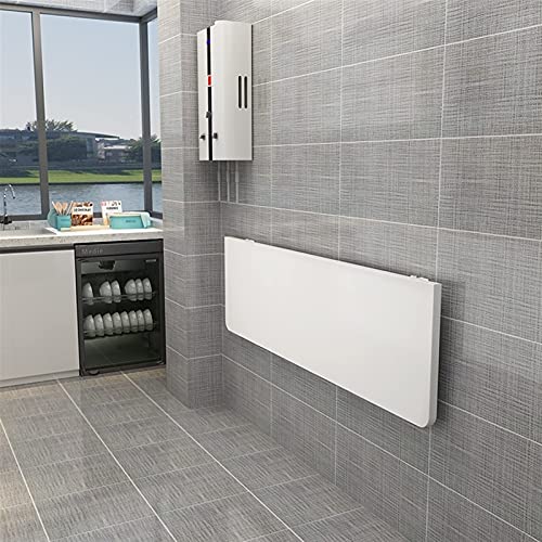 ausklappbarer Schreibtisch, An der Wand montierter, zusammenklappbarer Frühstücks-Bartisch for kleine Räume, Drop-Leaf-Esstisch, Arbeitstisch for Zuhause, Büro, Garage, Garten oder Waschküche, Weiß, 8 ausklappbarer Schreibtisch, An der Wand montierter, zusammenklappbarer Frühstücks-Bartisch for kleine Räume, Drop-Leaf-Esstisch, Arbeitstisch for Zuhause, Büro, Garage, Garten oder Waschküche, Weiß, 8 von MYXJX