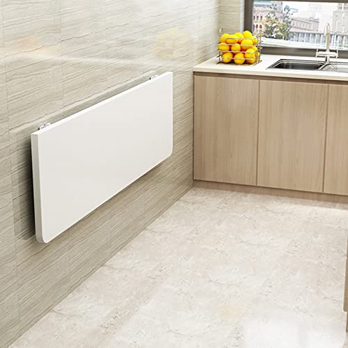 ausklappbarer Schreibtisch, An der Wand montierter Klappschreibtisch, platzsparender Drop-Leaf-Computertisch for kleine Räume, Wäscheklapptisch for Esszimmer, Küche, Arbeitszimmer und Barbereich(White von MYXJX