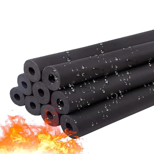 1/4" 3/8" 1/2" 5/8" 3/4" 1" 2" ID Isolierschaum-Rohrabdeckungen Rohrisolierungsschaumschlauch, Schaumstoffschlauch Schwarz for Griffgriff Innen- und Außeninstallationsrohr(5/8”IDx3/8”WTx5.6FT) von MYYMKJYXGS