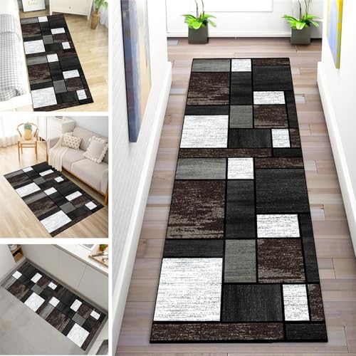 MYYNLI Teppich Läufer Flur rutschfest 40x380cm Graubraune Nähte Waschbar Meterware Schlafzimmer Korridor Teppichläufer Lang, Länge Anpassbare, Breite 40-120cm MYYNLI Teppich Läufer Flur rutschfest 40x380cm Graubraune Nähte Waschbar Meterware Schlafzimmer Korridor Teppichläufer Lang, Länge Anpassbare, Breite 40-120cm von MYYNLI