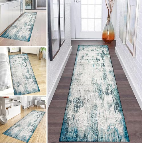 MYYNLI Teppich Läufer Flur rutschfest 50x350cm Abstrakte Weiße und Grüne Tinte Waschbar Meterware Schlafzimmer Korridor Teppichläufer Lang, Länge Anpassbare, Breite 40-120cm MYYNLI Teppich Läufer Flur rutschfest 50x350cm Abstrakte Weiße und Grüne Tinte Waschbar Meterware Schlafzimmer Korridor Teppichläufer Lang, Länge Anpassbare, Breite 40-120cm von MYYNLI