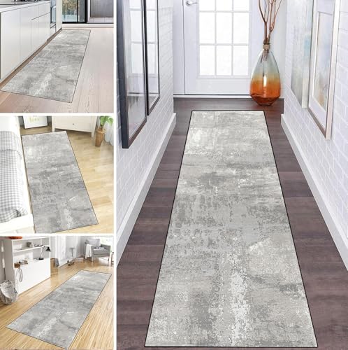MYYNLI Teppich Läufer Flur rutschfest 70x320cm Graue Tinte abstrakt Waschbar Meterware Schlafzimmer Korridor Teppichläufer Lang, Länge Anpassbare, Breite 40-120cm MYYNLI Teppich Läufer Flur rutschfest 70x320cm Graue Tinte abstrakt Waschbar Meterware Schlafzimmer Korridor Teppichläufer Lang, Länge Anpassbare, Breite 40-120cm von MYYNLI